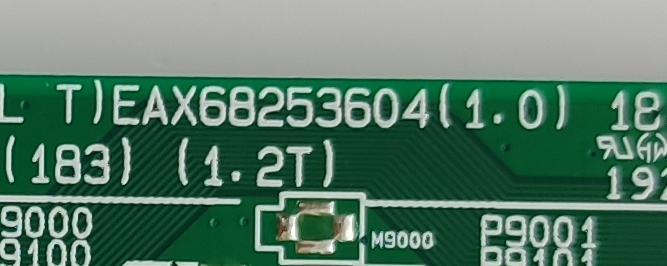 MAIN PARA TV LG / NUMERO DE PARTE EBR89006404 / EAX68253604(1.0) / PANEL TPT500B5-U1T01.D REV:S04AA / DISPLAY CV500U1-T01 REV:06 / MODELO 50UM6900PUA.CUSRLH	 - Imagen 2